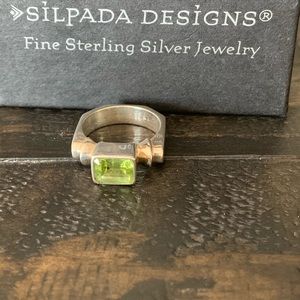 Silpada Sterling Silver 925 Peridot Ring